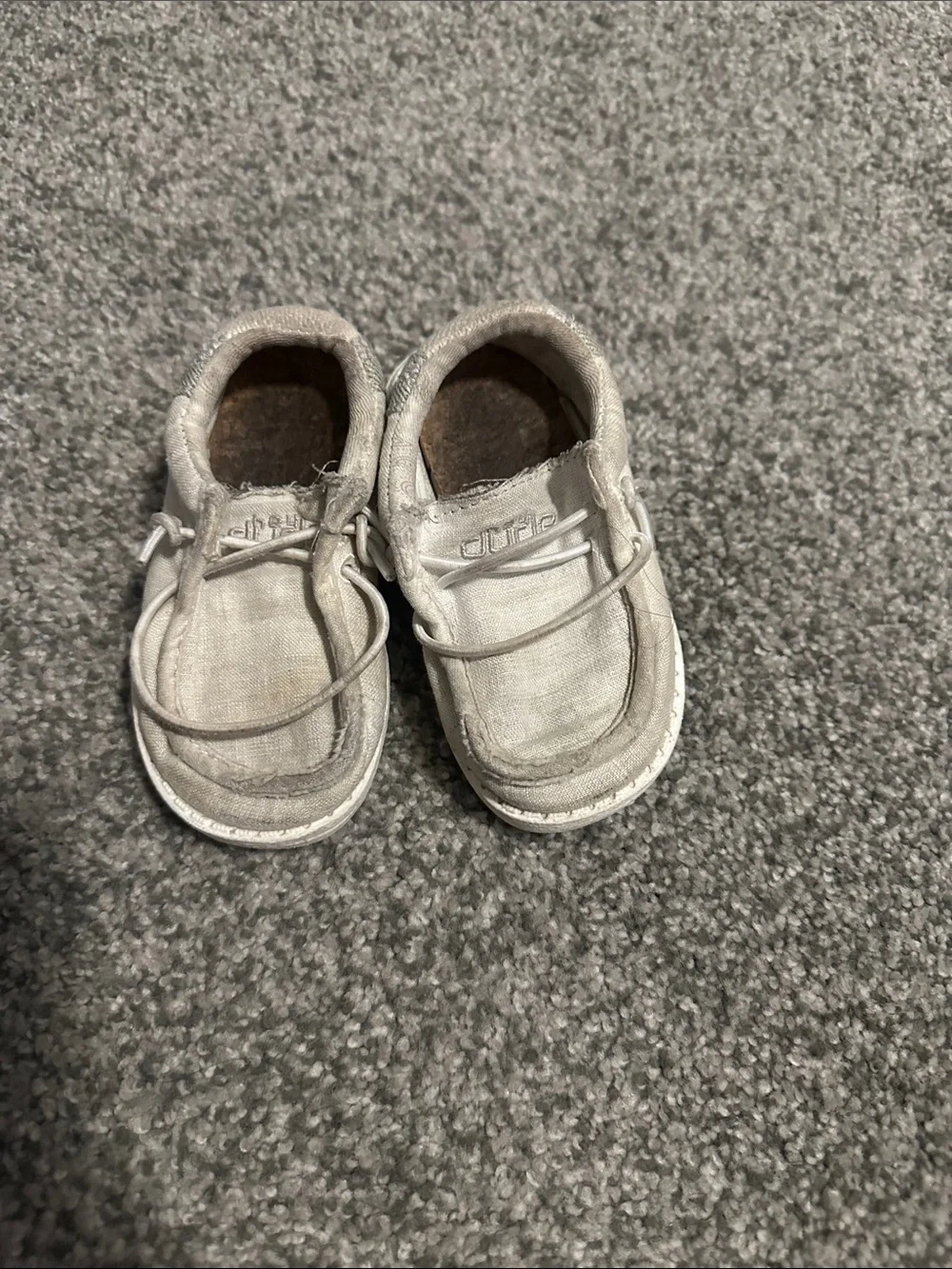 Stride Rite Toddler Slip-On Loafers in Light Beige